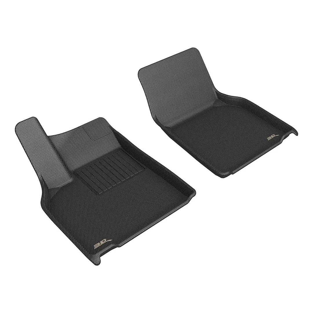 L1TL05411509 – 3D MATS/U-AC Floor Liner, Black Custom Fit Raised Edge Thermoplastic Rubber Of Carbon Fiber Texture 2 ...